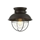 Savoy House Meridian M60009ORB 1-Lights 60W Oil Rubbed Bronze Flush Mount