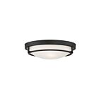 Savoy House Meridian M60019MBK 2-Lights 120W Matte Black Semi Flush Mount