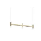 Sonneman 1783.14 3 Lights Painted Brass 36W Systema Staccato Linear Pendant