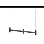 Sonneman 1783.25 3 Lights Satin Black 36W Systema Staccato Linear Pendant