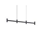 Sonneman 1784.25 4 Lights Satin Black 72W Systema Staccato Linear Pendant