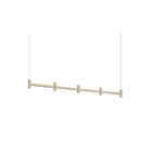 Sonneman 1785.14 5 Lights Painted Brass 105W Systema Staccato Linear Pendant