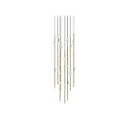 Sonneman 2012.38C-27 18-Lights 36W Satin Brass LED Chandelier