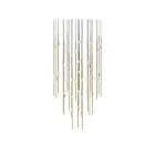 Sonneman 2014.38C-27 48-Lights 96W Satin Brass LED Chandelier