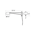 Sonneman 2030.17W 9W Warm Gray LED Wall Lamp