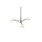 Sonneman 2033.25W 3-Lights 9W Satin Black LED Chandelier