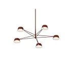 Sonneman 2035.73 5-Lights 9W Oxide Red LED Chandelier