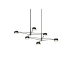Sonneman 2036.25 6-Lights 9W Satin Black LED Chandelier