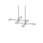 Sonneman 2036.25K 6-Lights 9W Satin Black LED Chandelier