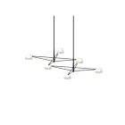 Sonneman 2036.25W 6-Lights 9W Satin Black LED Chandelier