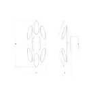 Sonneman 2043.01 66W Polished Chrome LED Wall Sconce