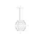 Sonneman 2047.38 72-Lights 115W Satin Brass LED Chandelier