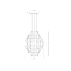Sonneman 2048.38 90-Lights 150W Satin Brass LED Chandelier