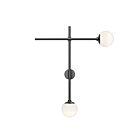 Sonneman 2062.25 2 Lights Satin Black 3W Sabon Sconce