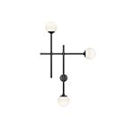 Sonneman 2063.25 3 Lights Satin Black 3W Sabon Sconce