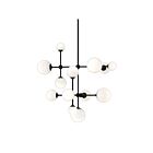Sonneman 2064.25 3 Lights Satin Black 3W Sabon Pendant