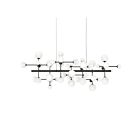 Sonneman 2066.25 11 Lights Satin Black 3W Nebula Bar Pendant