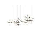 Sonneman 2067.13 19 Lights Satin Nickel 3W Nebula Zig Zag Pendant