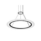 Sonneman 2072.25 1 Light Satin Black 16W Arctic Rings LED Ring Pendant