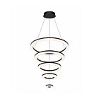 Sonneman 2078.16 5 Lights Bright Satin Aluminum 60W Arctic Rings LED Ring Pendant