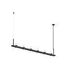 Sonneman 20QKL08B 6 Lights Satin Black 27W Intervals Linear Beam Pendant