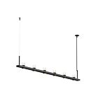 Sonneman 20QKL08C 6 Lights Satin Black 27W Intervals Linear Beam Pendant