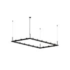 Sonneman 20QKR48C 18 Lights Satin Black 82W Intervals Linear Beam Pendant