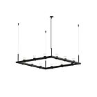 Sonneman 20QKS04B 12 Lights Satin Black 56W Intervals Linear Beam Pendant
