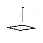 Sonneman 20QKS04C 12 Lights Satin Black 56W Intervals Linear Beam Pendant