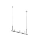 Sonneman 20QWL04B 3 Lights Satin White 14W Intervals Linear Beam Pendant