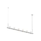 Sonneman 20QWL08C 6 Lights Satin White 27W Intervals Linear Beam Pendant