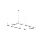 Sonneman 20QWR48B 18 Lights Satin White 82W Intervals Linear Beam Pendant