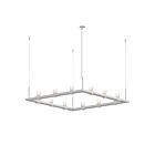 Sonneman 20QWS04C 12 Lights Satin White 56W Intervals Linear Beam Pendant