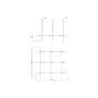 Sonneman 2105.14 1-Light 112W Brass Finish LED Chandelier