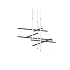 Sonneman 2106.25 1-Light 73W Satin Black LED Chandelier