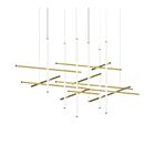 Sonneman 2109.14 1-Light 143W Brass Finish LED Chandelier