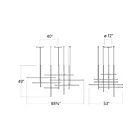 Sonneman 2109.14 1-Light 143W Brass Finish LED Chandelier