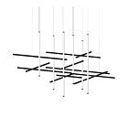 Sonneman 2109.25 1-Light 143W Satin Black LED Chandelier