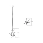 Sonneman 2151.38W 13-Lights 26W Satin Brass LED Chandelier