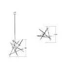 Sonneman 2152.13C-27 20-Lights 41W Satin Nickel LED Chandelier