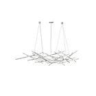 Sonneman 2155.13W-27 25-Lights 50W Satin Nickel LED Chandelier