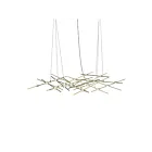 Sonneman 2155.38C 25-Lights 50W Satin Brass LED Chandelier