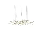 Sonneman 2155.38W-27 25-Lights 50W Satin Brass LED Chandelier