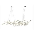 Sonneman 2158.38C 44-Lights 92W Satin Brass LED Chandelier