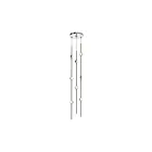 Sonneman 2161.13C-S-27 8-Lights 16W Satin Nickel LED Chandelier