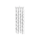 Sonneman 2165.13W-27 96-Lights 192W Satin Nickel LED Chandelier