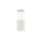Sonneman 2168.13C-27 100-Lights 200W Satin Nickel LED Chandelier