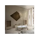 Sonneman 2174.13W 204-Lights 408W Satin Nickel LED Chandelier