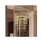 Sonneman 2174.38W-27 204-Lights 408W Satin Brass LED Chandelier