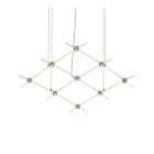 Sonneman 21Q13-RC3312 1-Light 18W Satin Nickel LED Chandelier